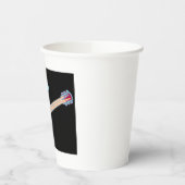 Neon Electric Guitar Retro 80s Rock Music 紙コップ (左)