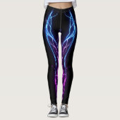 Neon Energy Flow Leggings Gym Workout Activewear  レギンス (正面)