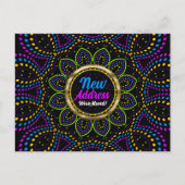 Neon Energy Mandala We've Moved New Address 案内ポストカード (正面)