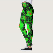 Neon Energy Web Leggings レギンス (左)