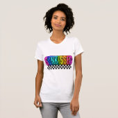 Néon ensoleillé ｜ Bronzé｜ Été universitaire ｜ Été  Tシャツ (正面フル)
