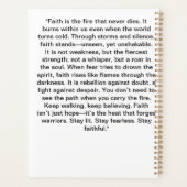 Neon Faith - Gotic Cross Flame Art プランナー手帳 (裏面)