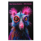 Neon Fantasy Creatures – 2026 Calendar カレンダー (カバー)