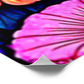 Neon Fantasy Forest Night Glow Design ポスター (角)