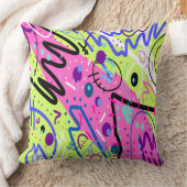 Neon Feelings Abstract Art  クッション (ブランケット)