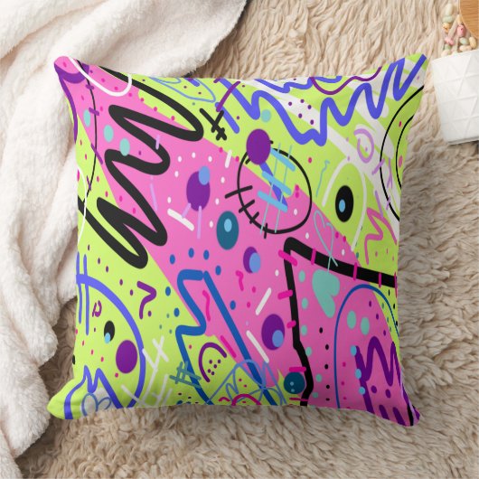 Neon Feelings Abstract Art  クッション (ブランケット)