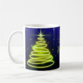 Neon Festive Trees Mug コーヒーマグカップ (左)