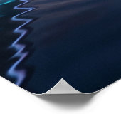 Neon Flamingo Sunset Marina ポスター (角)