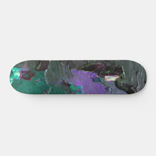 Neon Forest Dreamscape Abstract Skateboard スケートボード (横)