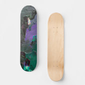 Neon Forest Dreamscape Abstract Skateboard スケートボード (正面)