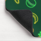 Neon Fruit Pattern Mouse Pad – Tropical Aesthetic マウスパッド (コーナー)