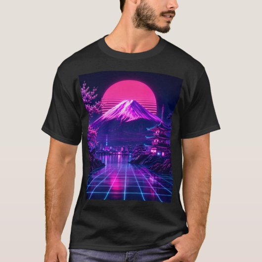 Neon Fuji Tシャツ (正面)