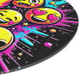Neon Funky Emoji Mix カッティングボード (角)