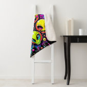 Neon Funky Emoji Mix シェルパブランケット (インサイチュ)