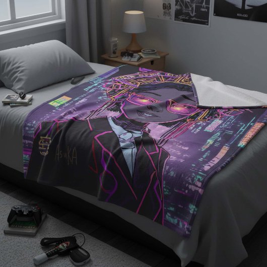 Neon Future ID1028 フリースブランケット