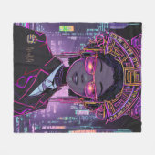 Neon Future ID1028 フリースブランケット (正面(横))