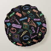 Neon Gamer ラウンドクッション (裏面)