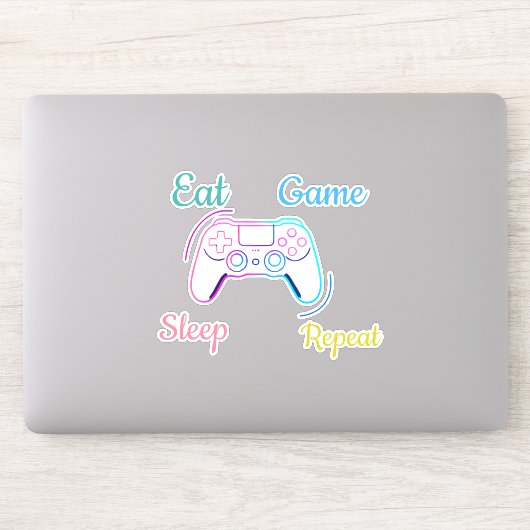 Neon gaming design customizable シール (コンピューター)