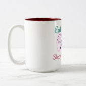 Neon gaming design customizable ツートーンマグカップ (左)