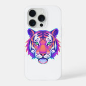 Neon Geometric Tiger iPhoneケース (裏面)