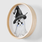 Neon Ghost Clock – Spooky Glow-In-The-Dark Wall Cl 壁時計 (傾斜)