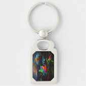 Neon Ghosts in a Haunted Fantasy Landscape キーホルダー (正面)