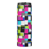 Neon Glitch Geometric Insulated Tumbler タンブラー (裏面)