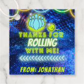 Neon Glowボーリングパーティーありがとうございます転が。 フェイバータグ (正面)