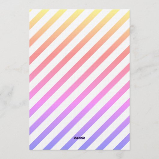 Neon glow arcade birthday invitation 招待状 (裏面)