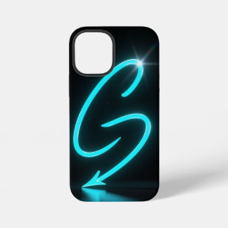 Neon Glow Black Phone Case iPhone 12 Miniケース