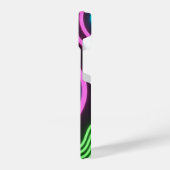 Neon Glow Black Phone Case iPhoneケース (左側面)