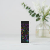 Neon Glow Catブックマーク スキニー名刺 (スタンド正面)