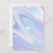 Neon Glow Dance Birthday Invitation | Pastel Disco 招待状 (裏面)