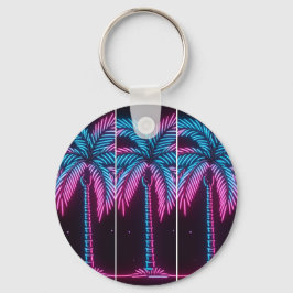Neon Glow Palm Tree キーホルダー