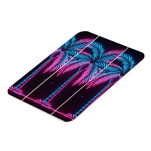 Neon Glow Palm Tree マグネット (左側)