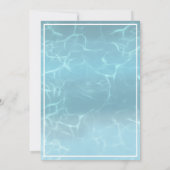 Neon Glow Pool Party Any Age Birthday 招待状 (裏面)