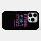 Neon Glow Typography Print | Retro Futuristic Room Case-Mate iPhoneケース (裏面 (横))
