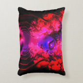 Neon Goddess in Enchanted Forest アクセントクッション (正面(垂直))