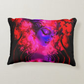 Neon Goddess in Enchanted Forest アクセントクッション (裏面)