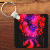 Neon Goddess in Enchanted Forest キーホルダー (正面)