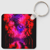 Neon Goddess in Enchanted Forest キーホルダー (裏面)