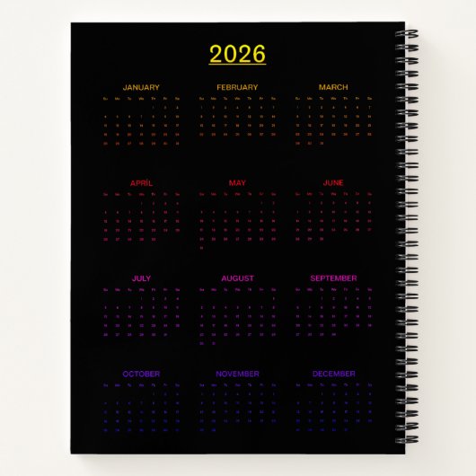 Neon Goddess in Enchanted Forest ノートブック (裏面)