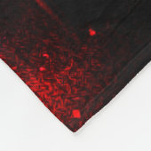 Neon Goddess in Enchanted Forest フリースブランケット (角)