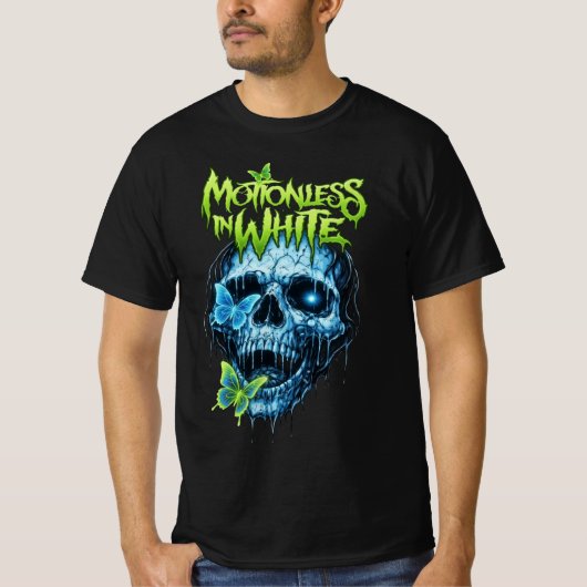 Neon Gothic Skull Tシャツ (正面)