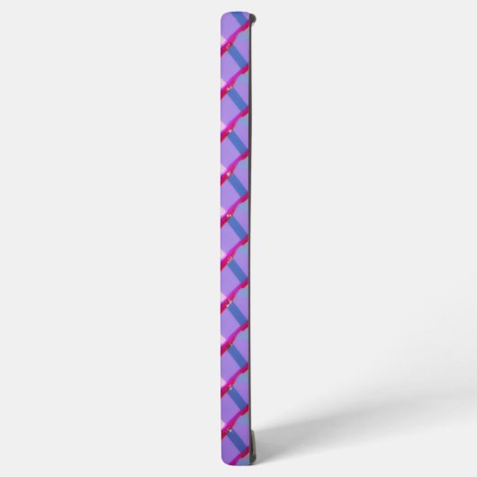 Neon Gradient Plaid Phone Case Samsung Galaxyケース (左側面)