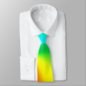Neon Gradient Rainbow Abstract ネクタイ (タイ)