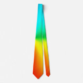 Neon Gradient Rainbow Abstract ネクタイ (正面)
