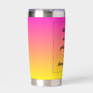 Neon Gradient Yellow to Pink 保温保冷タンブラー