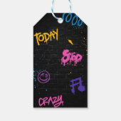 Neon Graffiti 6 7 Meme Trend Six Seven Birthday ギフトタグ (裏面)