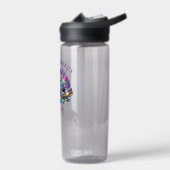 Neon Graffiti Cool Mom & Son Skateboard Water Bott ウォーターボトル (左面)